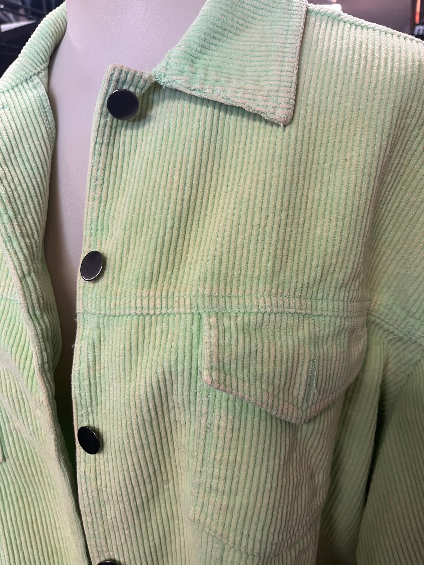 Jacket Shirt By Pol In Green, Size: L