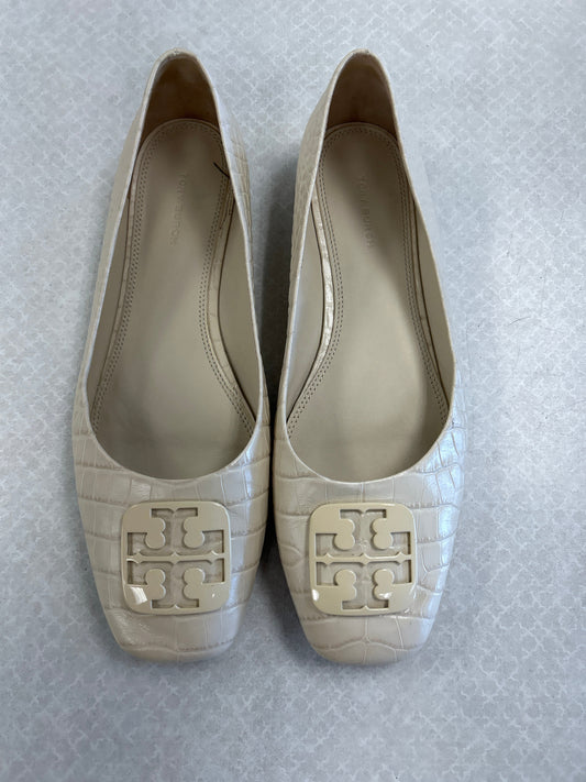 Shoes Flats By Tory Burch In Cream, Size: 10.5