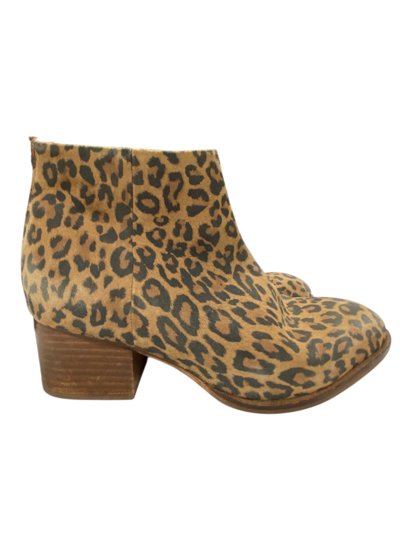 Boots Ankle Heels By Seychelles In Animal Print, Size:8