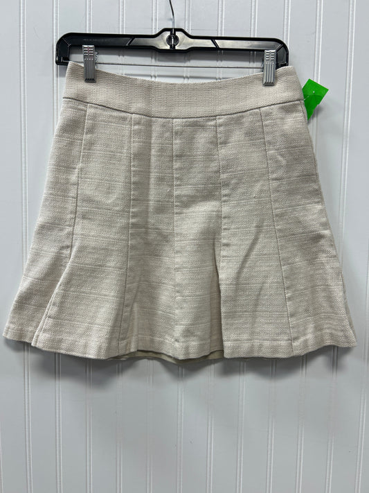 Skirt Midi By Banana Republic In Cream, Size:2