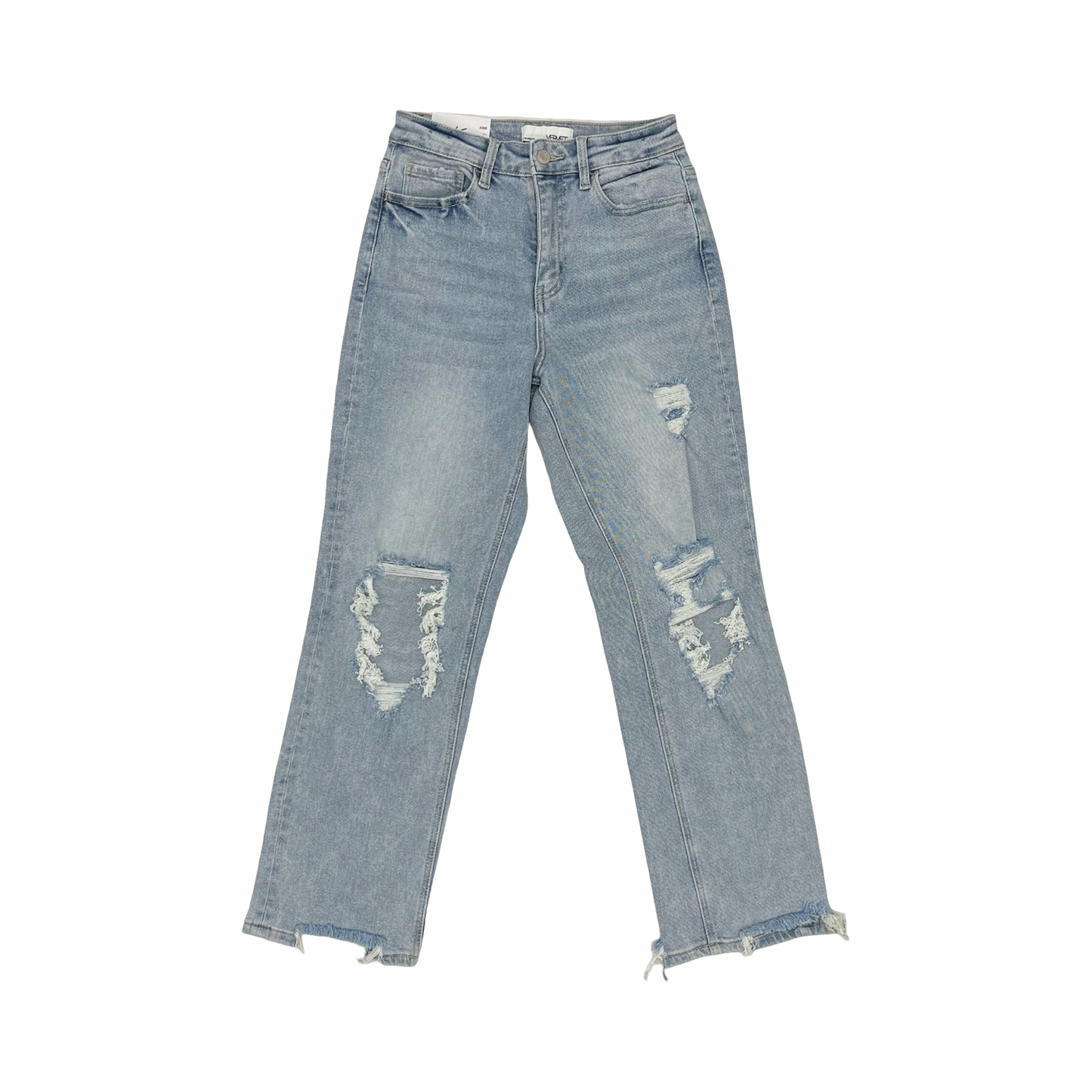 Jeans Straight By Vervet In Blue Denim, Size:2