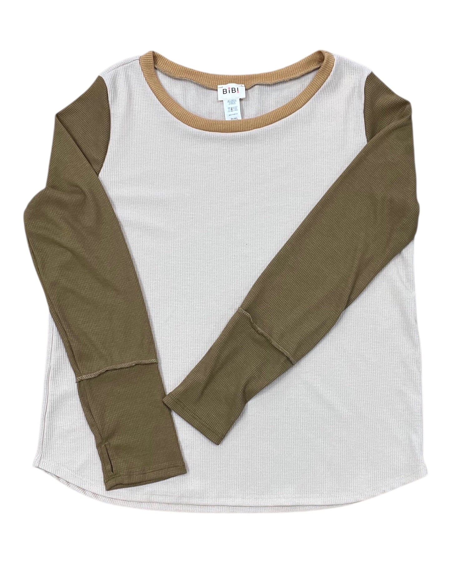 Top Ls By Bibi In Tan, Size:Xl
