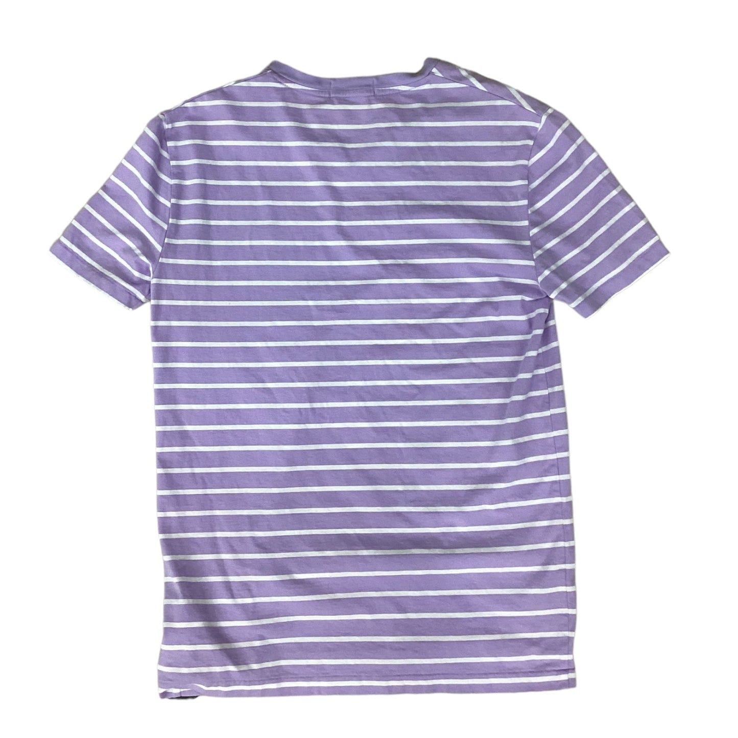 Top Short Sleeve Designer By Polo Ralph Lauren In Purple & White, Size: S