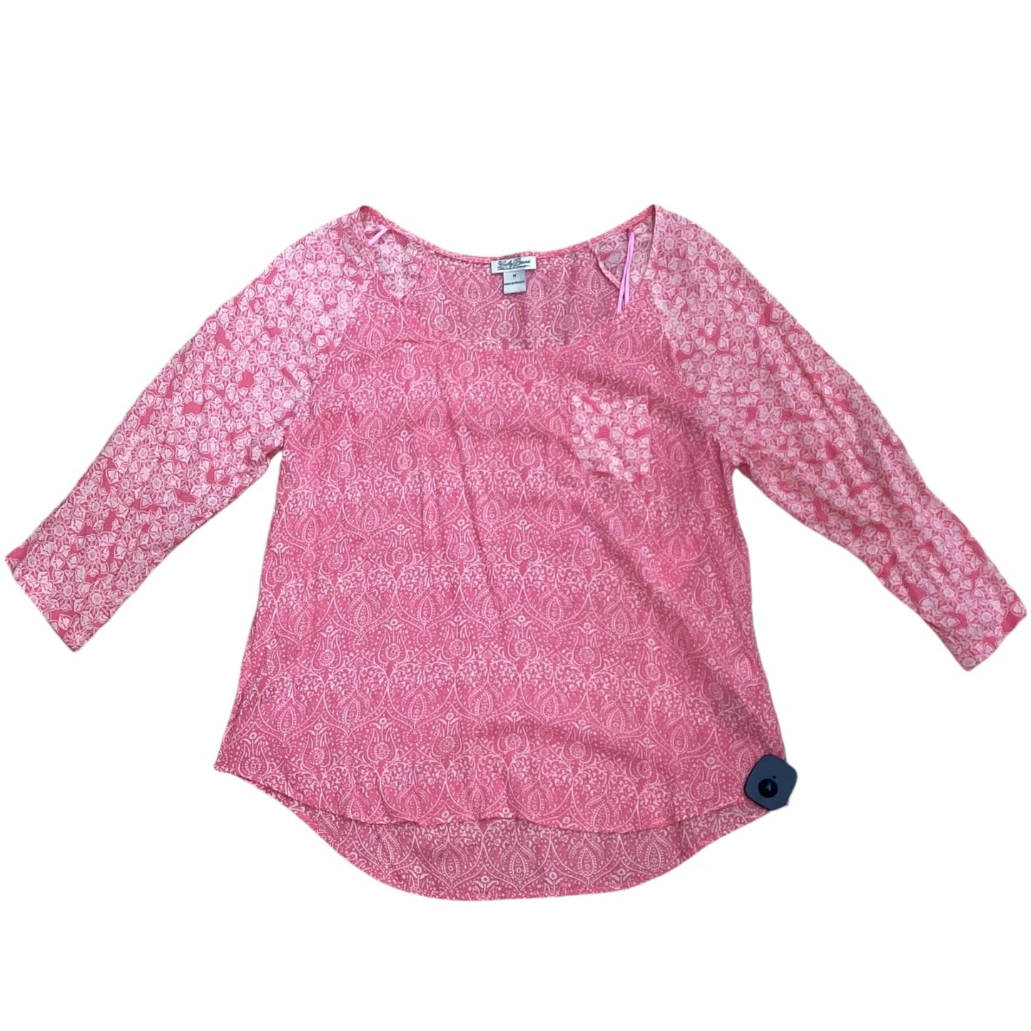 Top Long Sleeve Designer By Lucky Brand In Pink, Size: M