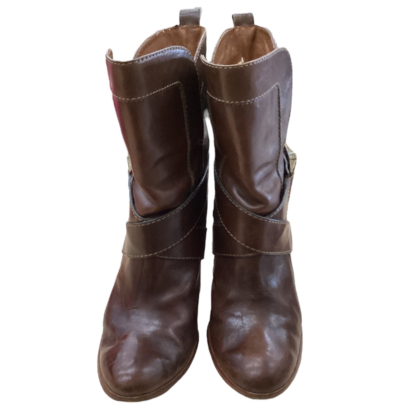 Boots Designer By Frye In Brown, Size: 7.5