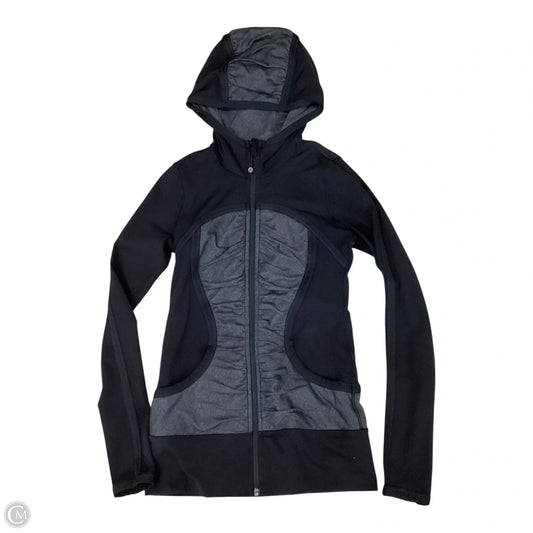 Athletic Jacket By Lululemon In Black, Size: S