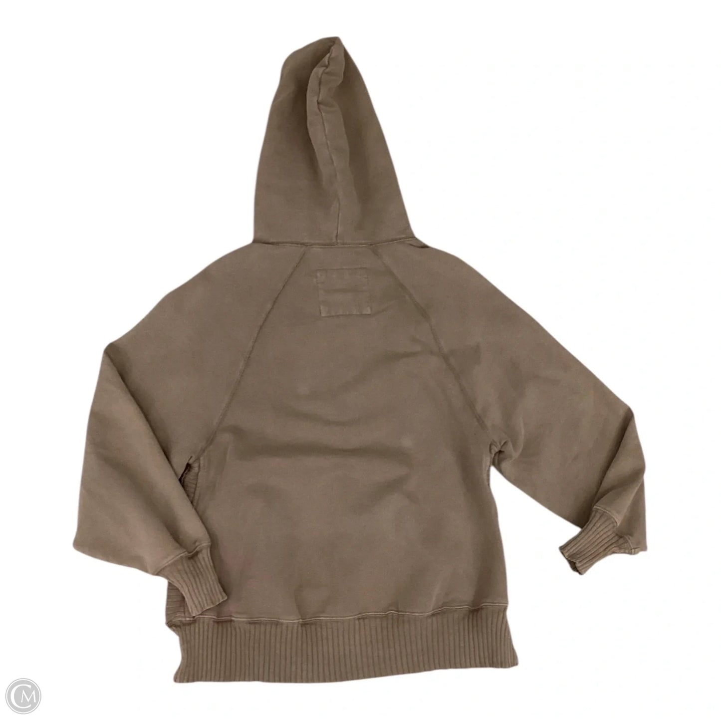 Athletic Sweatshirt Hoodie By American Eagle In Tan, Size: Xs