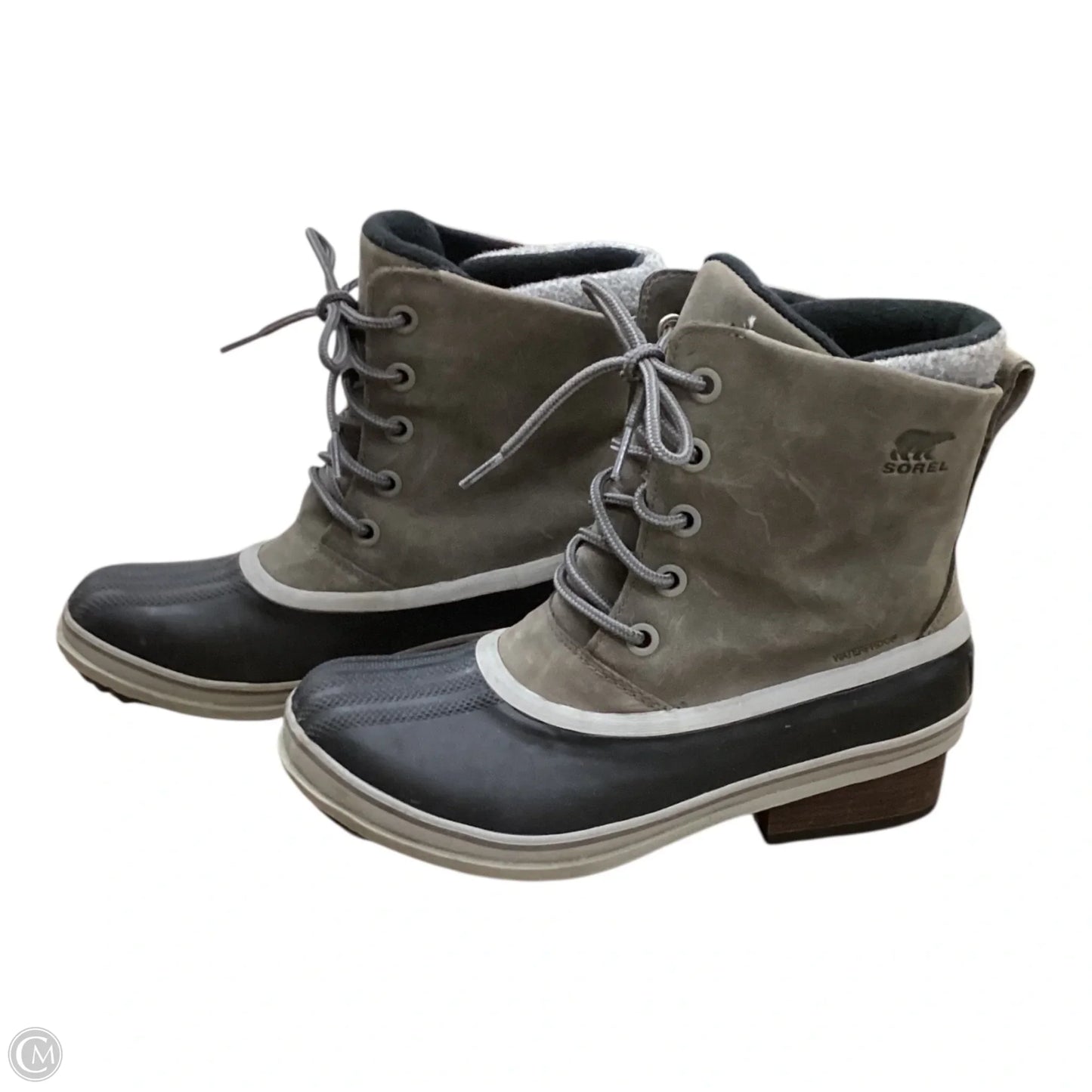 Boots Snow By Sorel In Black & Grey, Size: 11