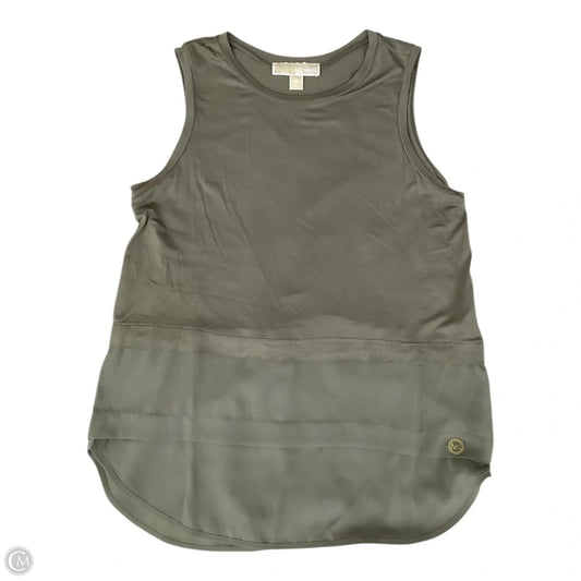 Top Sleeveless Designer By Michael Kors In Green, Size: S