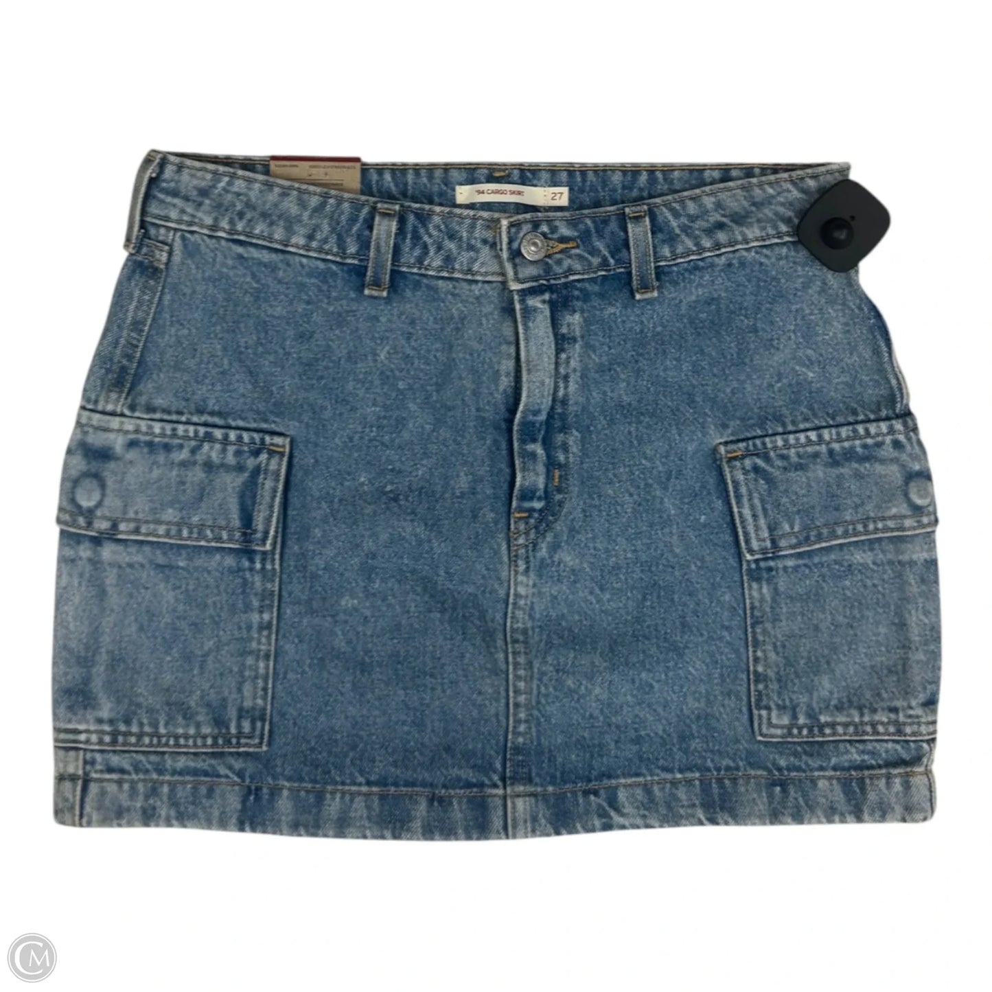 Skirt Mini & Short By Levis In Blue Denim, Size: 4