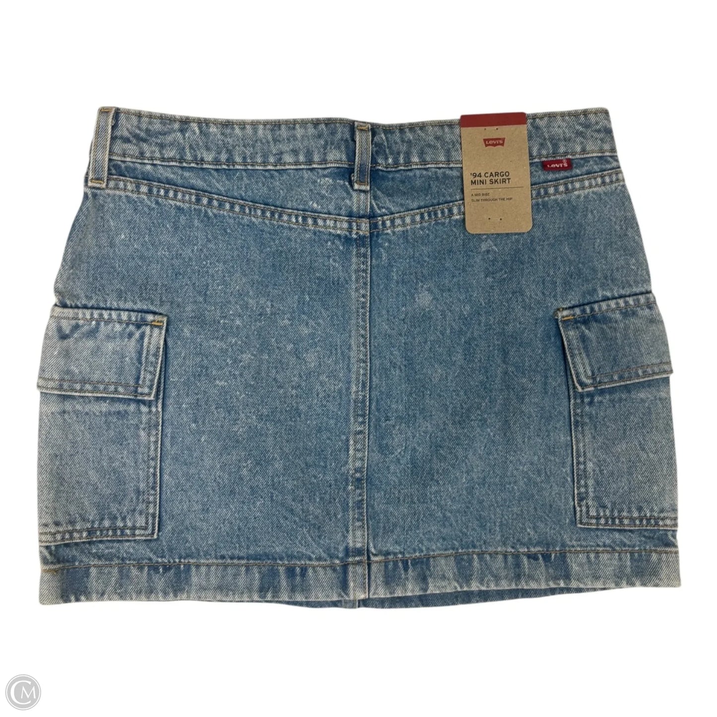 Skirt Mini & Short By Levis In Blue Denim, Size: 4