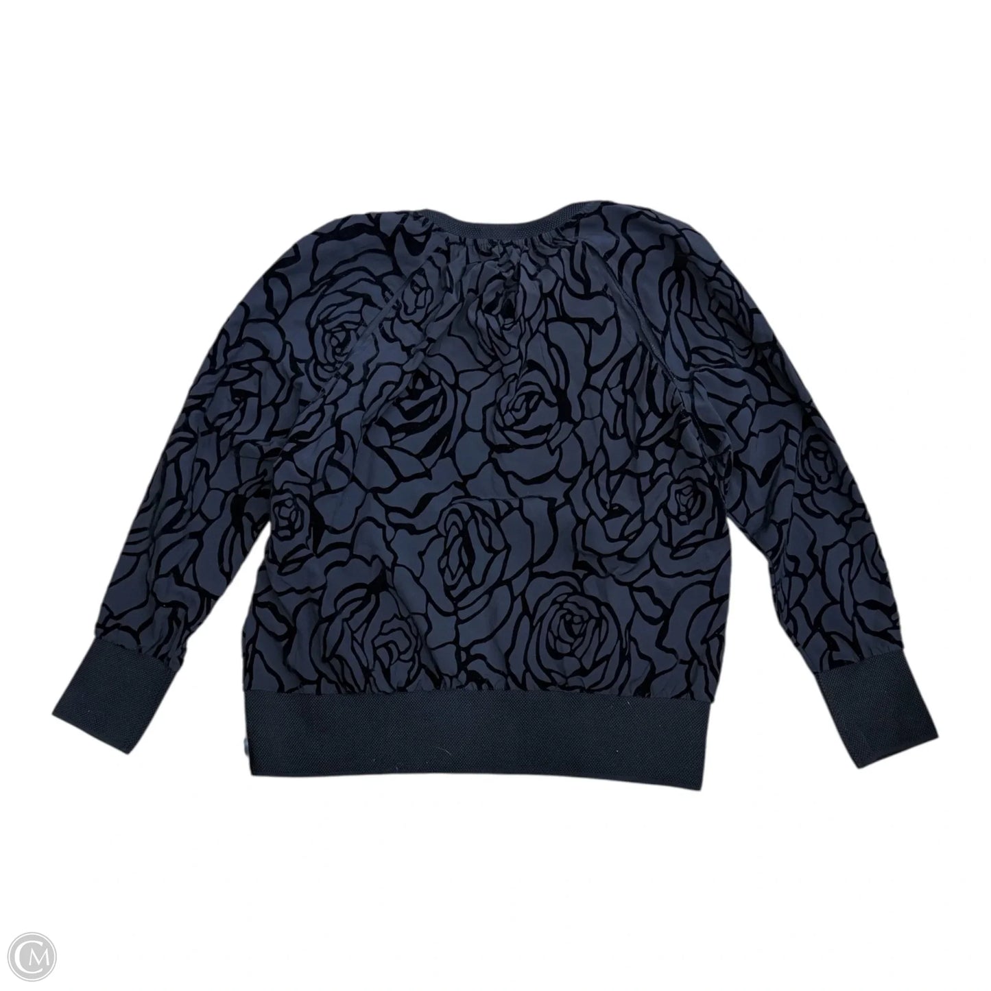 Athletic Top Long Sleeve Crewneck By Fabletics In Black, Size: Xl