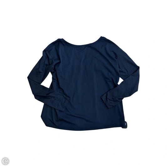 Athletic Top Long Sleeve Crewneck By Fabletics In Black, Size: M