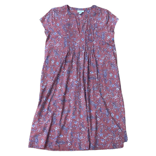 Paisley Print Dress Casual Midi J. Jill, Size S