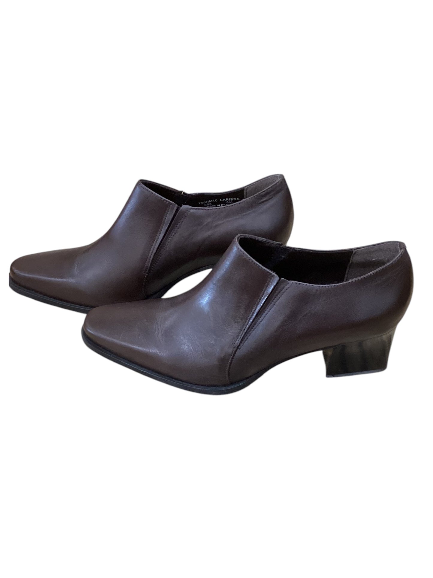 Boots Ankle Heels By Naturalizer In Brown, Size: 9