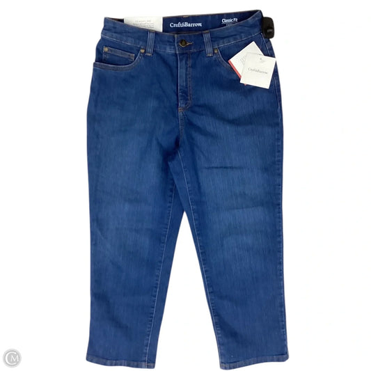 Capris By Croft And Barrow In Blue Denim, Size: 4