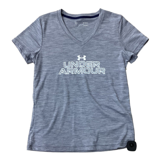 Grey Athletic Top Short Sleeve Under Armour, Size M