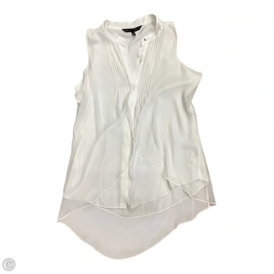 Blouse Sleeveless By White House Black Market In Cream, Size: Xs