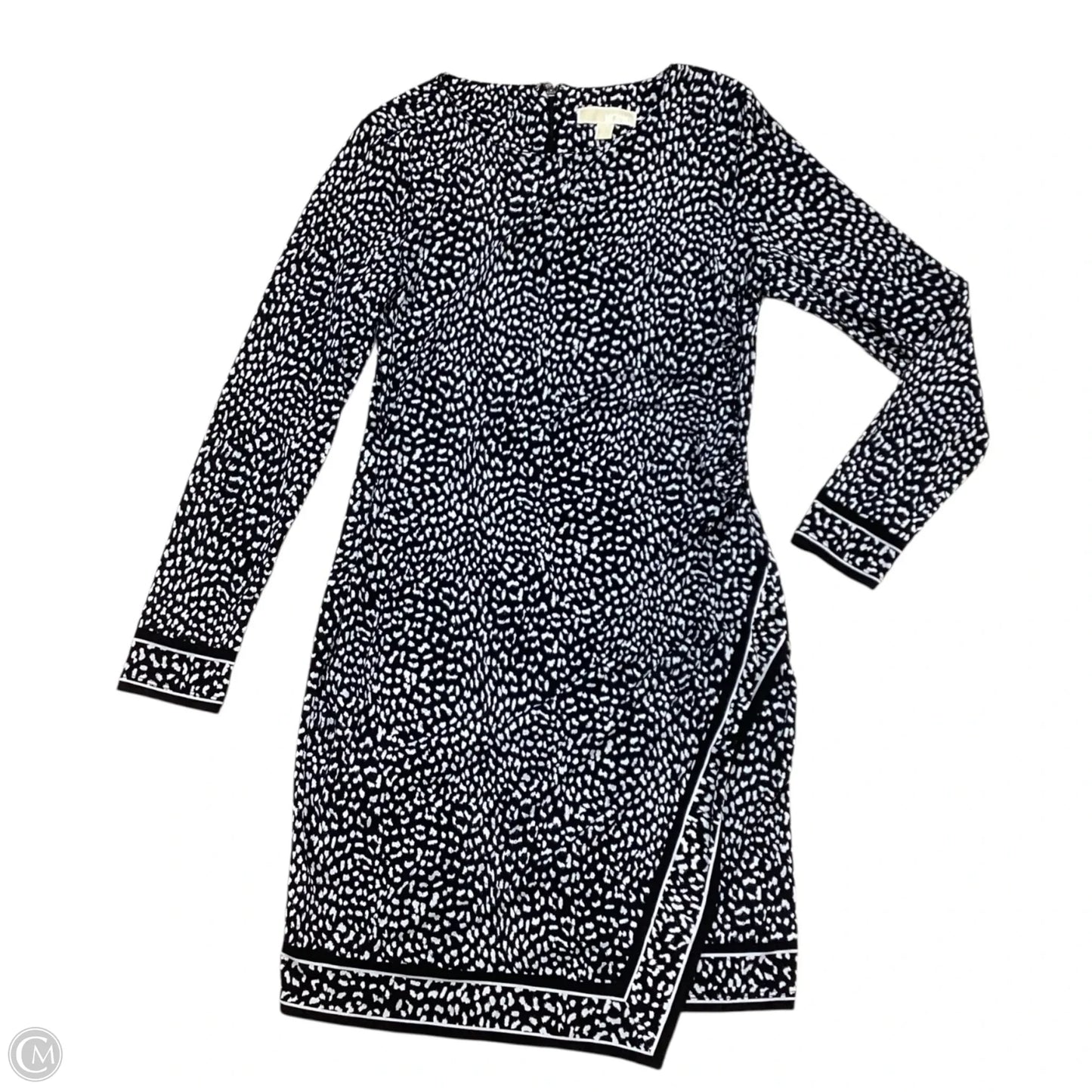 Dress Designer By Michael Kors In Black & White, Size: L
