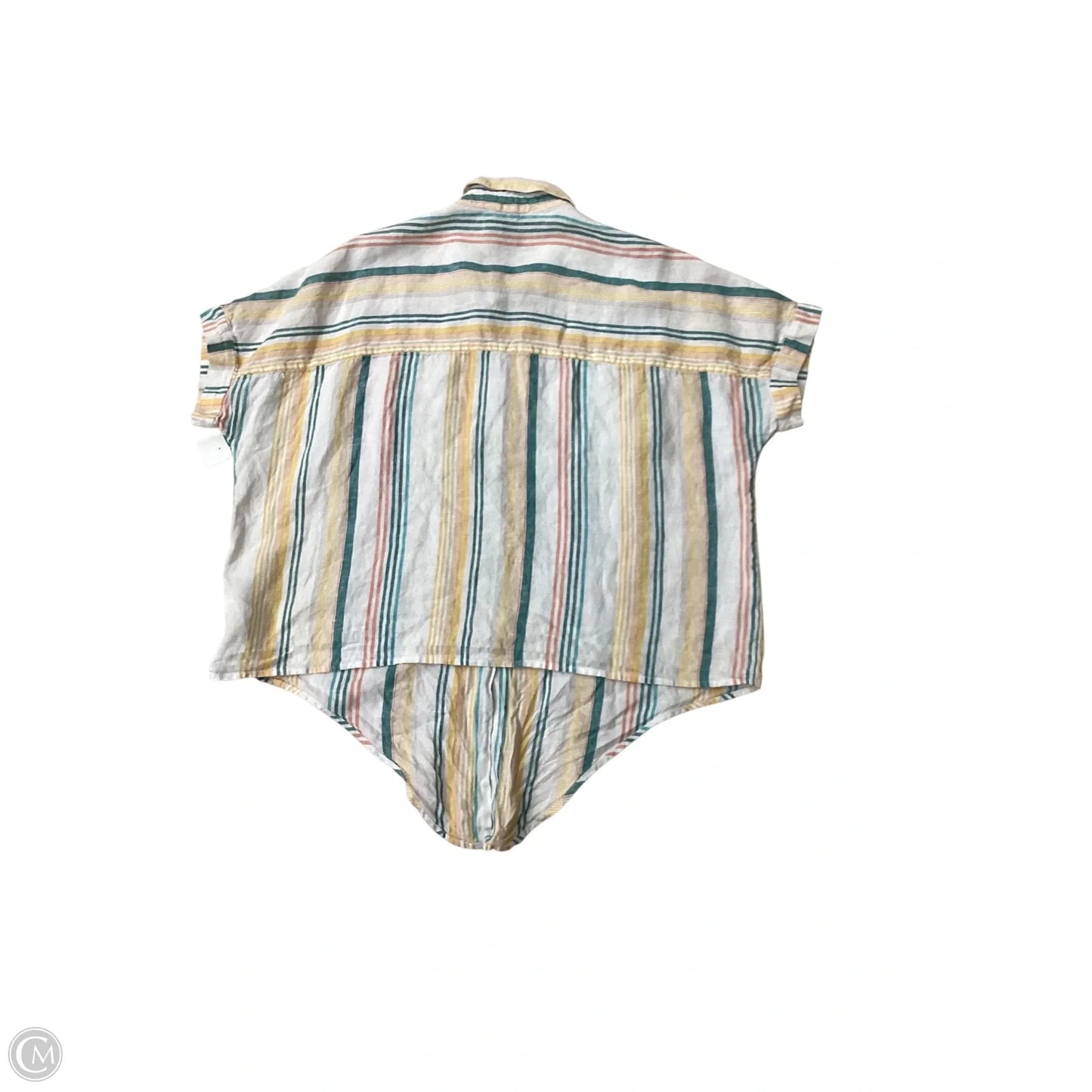 Top Short Sleeve By Maeve In Striped Pattern, Size: M