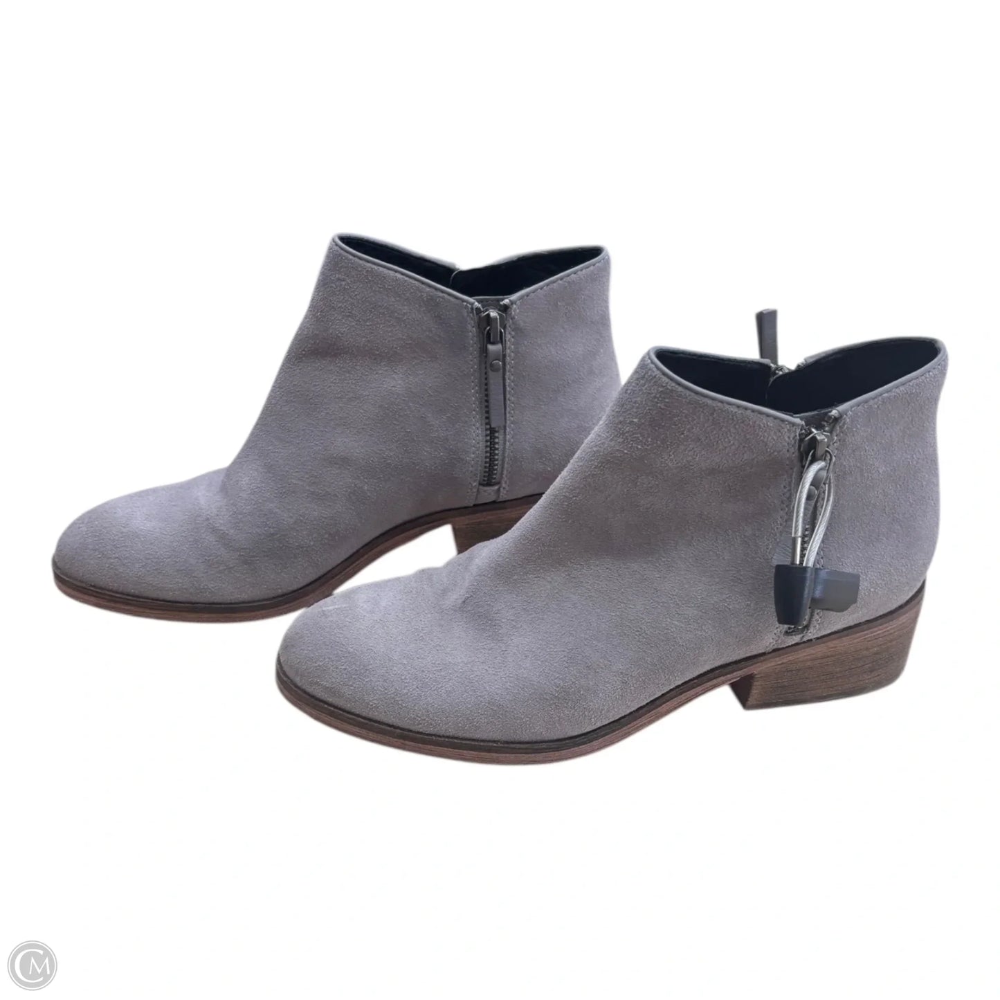 Boots Ankle Flats By Cole-haan In Grey, Size: 8