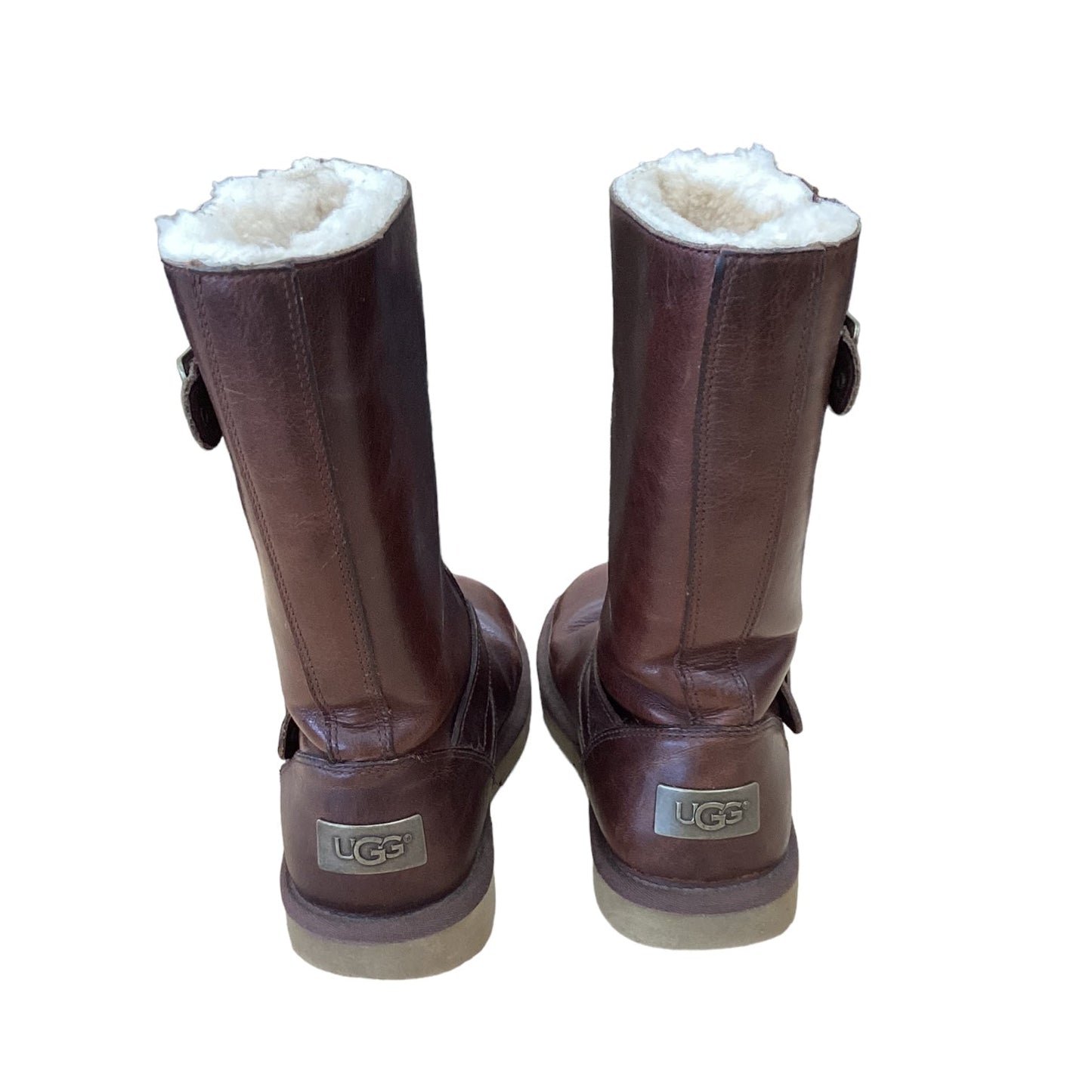 Brown Boots Designer Ugg, Size 6