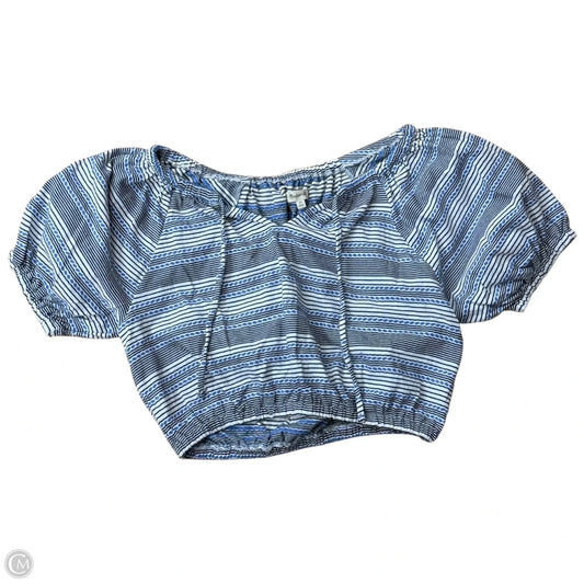 Top Short Sleeve By Madewell In Striped Pattern, Size: Xs