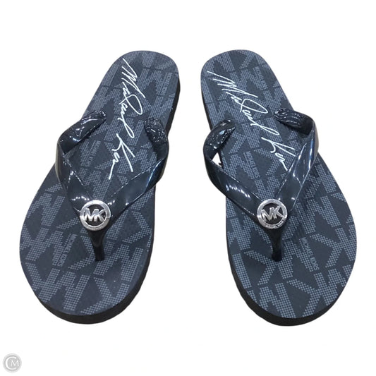Sandals Flip Flops By Michael Kors In Black, Size: 7