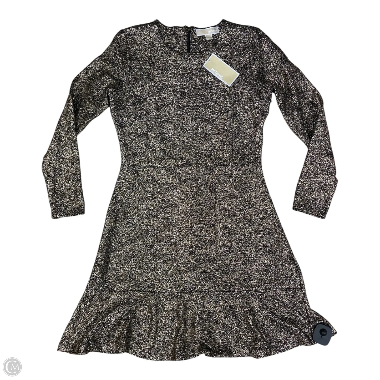 Dress Party Short By Michael By Michael Kors In Black & Gold, Size: Mp