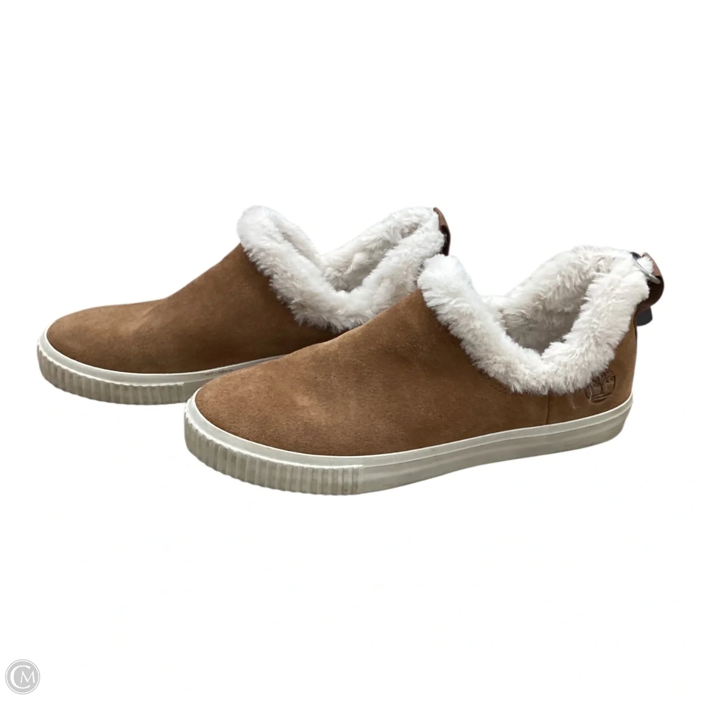 Boots Ankle Flats By Timberland In Brown & Cream, Size: 9