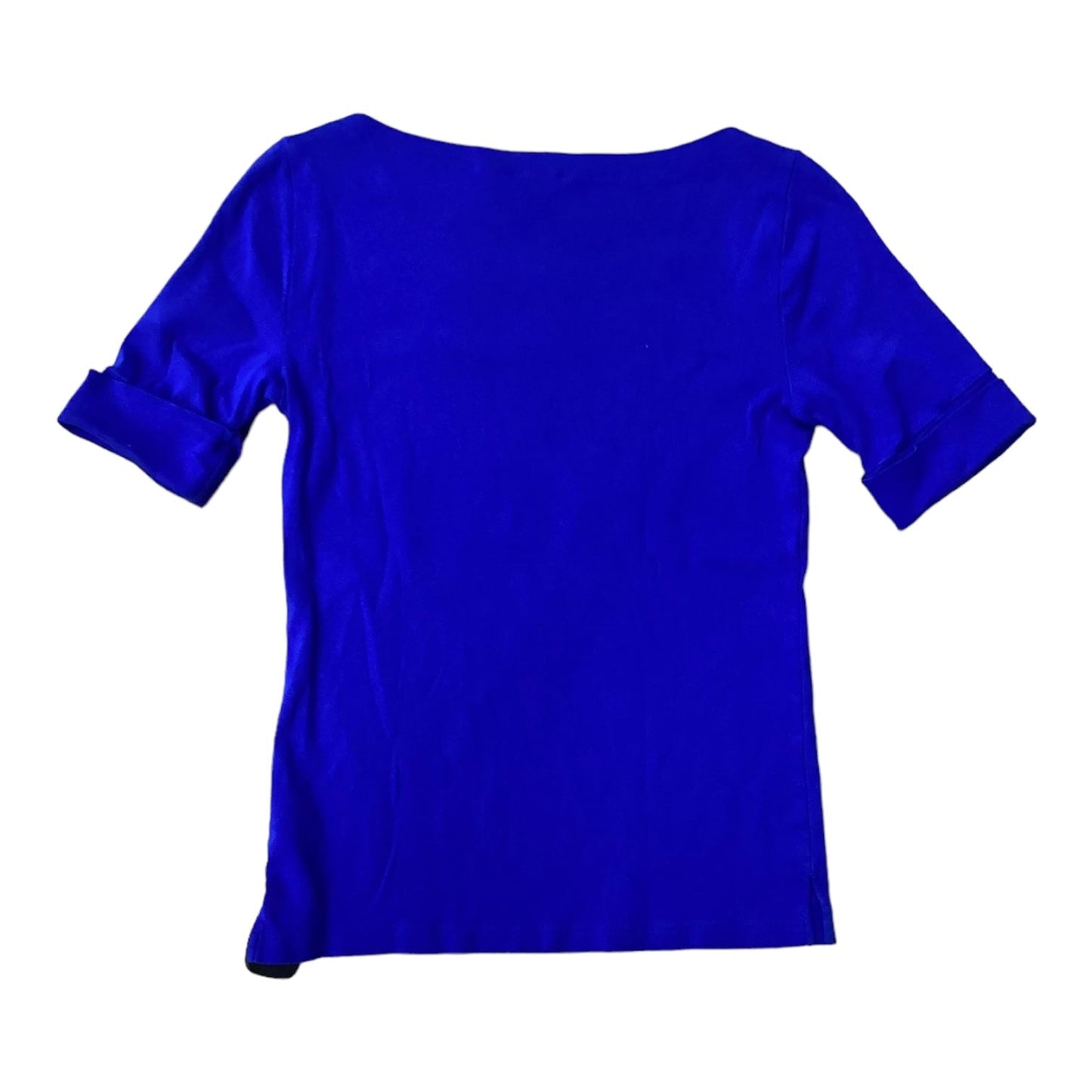 Blue Top Short Sleeve Designer Ralph Lauren, Size M