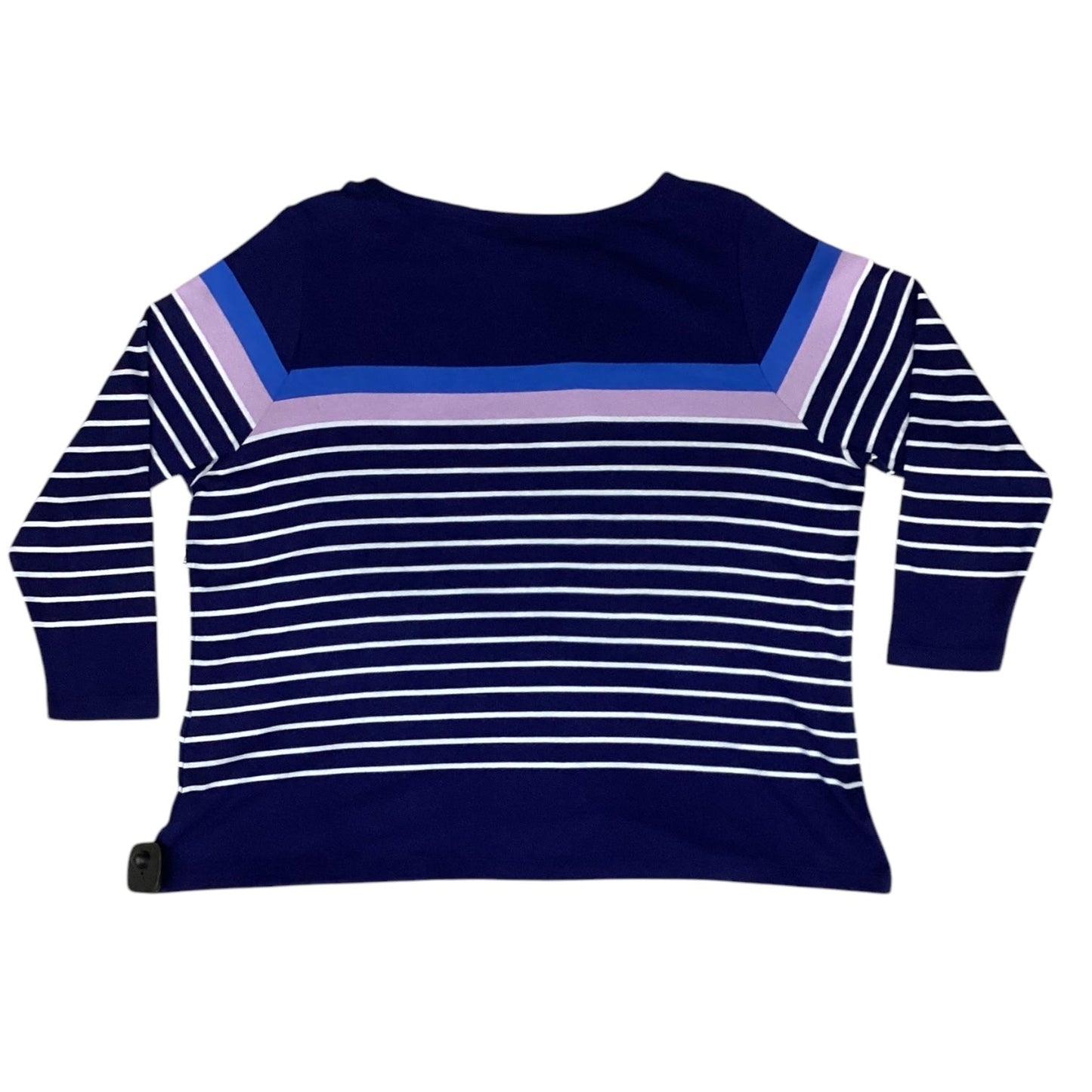 Top Long Sleeve Designer By Vineyard Vines In Blue & Purple, Size: 3x