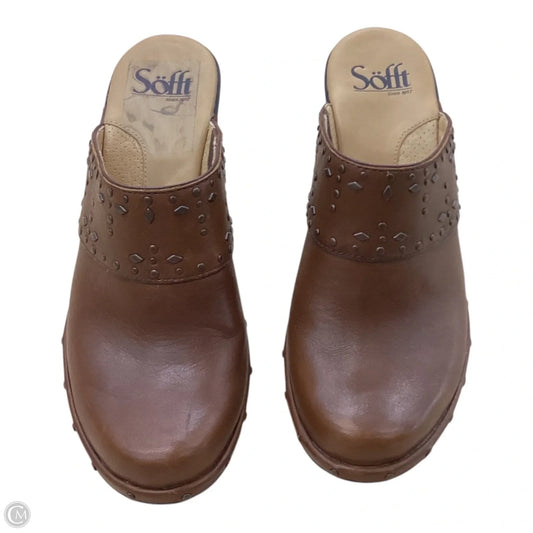 Shoes Heels Block By Sofft In Brown, Size: 7