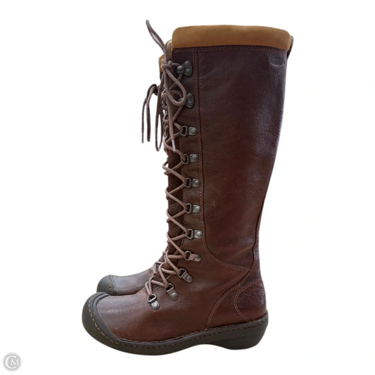 Boots Leather By Keen In Brown, Size: 8.5