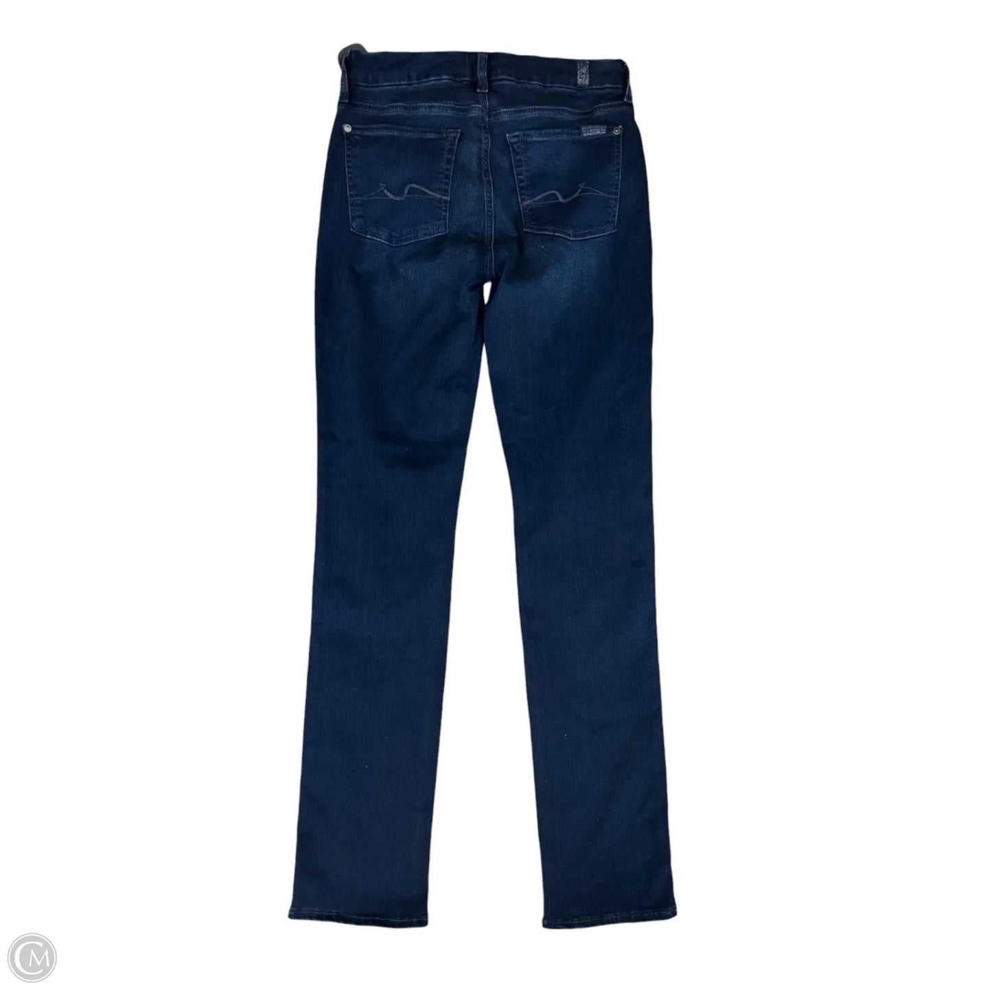 Jeans Straight By 7 For All Mankind In Blue Denim, Size: 6