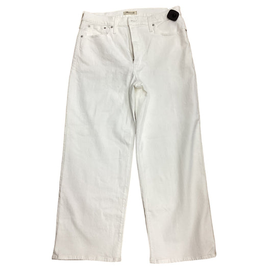 White Jeans Cropped Madewell, Size 12