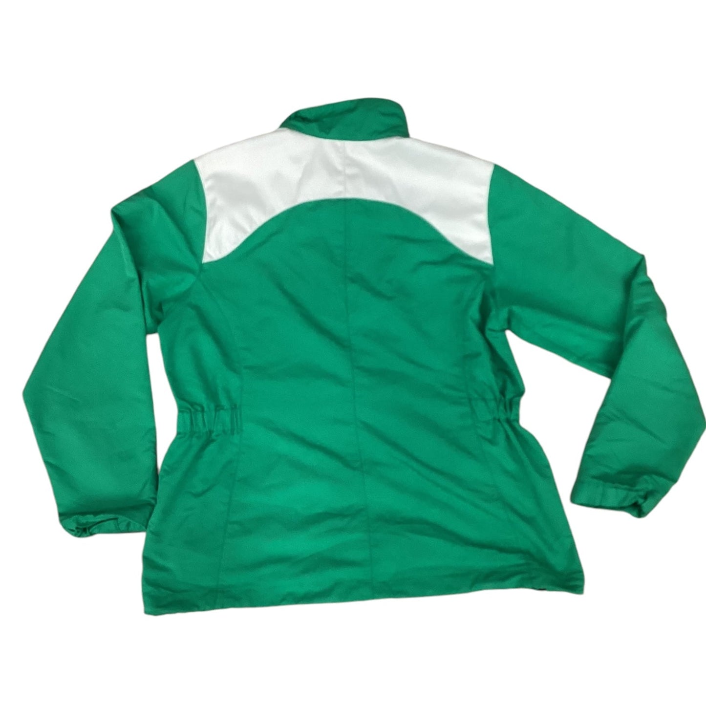 Athletic Jacket By Nike In Green, Size: M