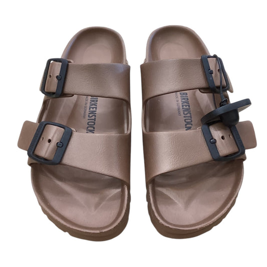 Sandals Designer By Birkenstock In Bronze, Size: 6.5