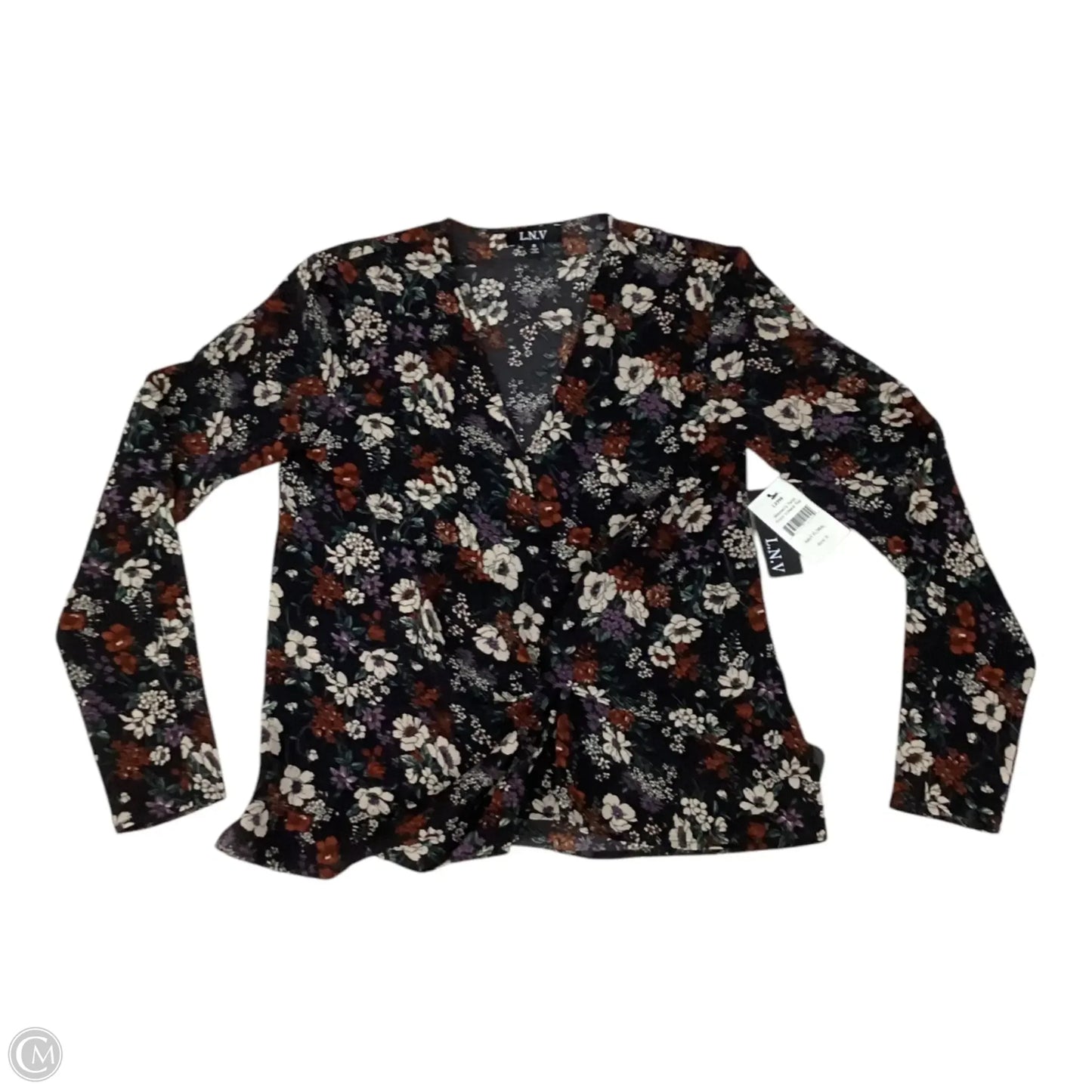 Blouse Long Sleeve By Clothes Mentor In Floral Print, Size: S