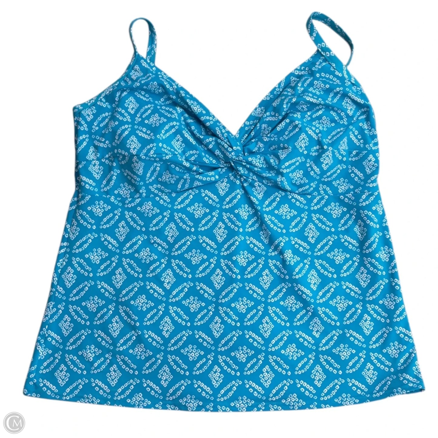 Swimsuit Top By Lands End In Blue, Size: L