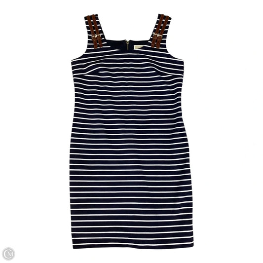 Dress Casual Midi By Michael By Michael Kors In Striped Pattern, Size: M