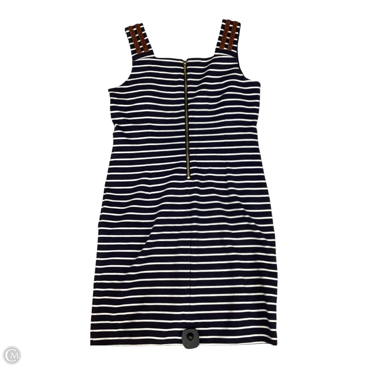 Dress Casual Midi By Michael By Michael Kors In Striped Pattern, Size: M
