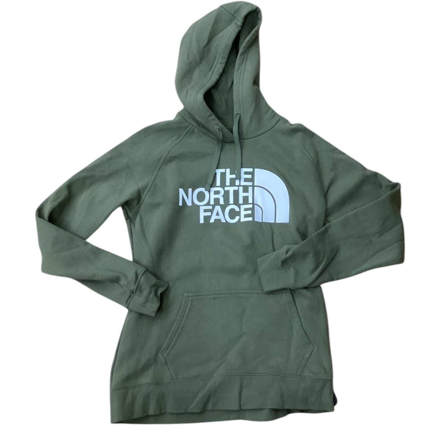 Athletic Sweatshirt Hoodie By The North Face In Green, Size: M