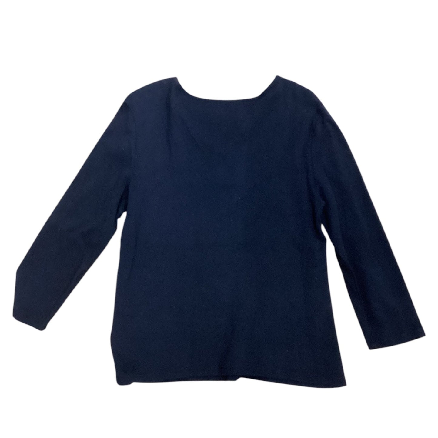 Top Long Sleeve By Rafaella In Black, Size: Mp