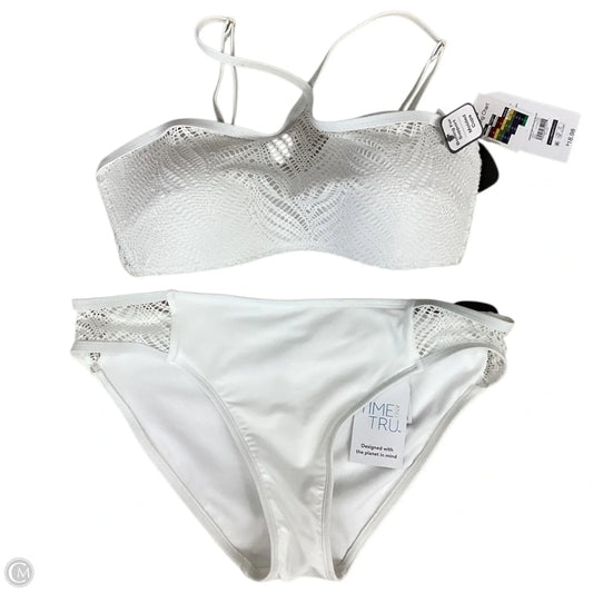 Swimsuit 2pc By Time And Tru In White, Size: M