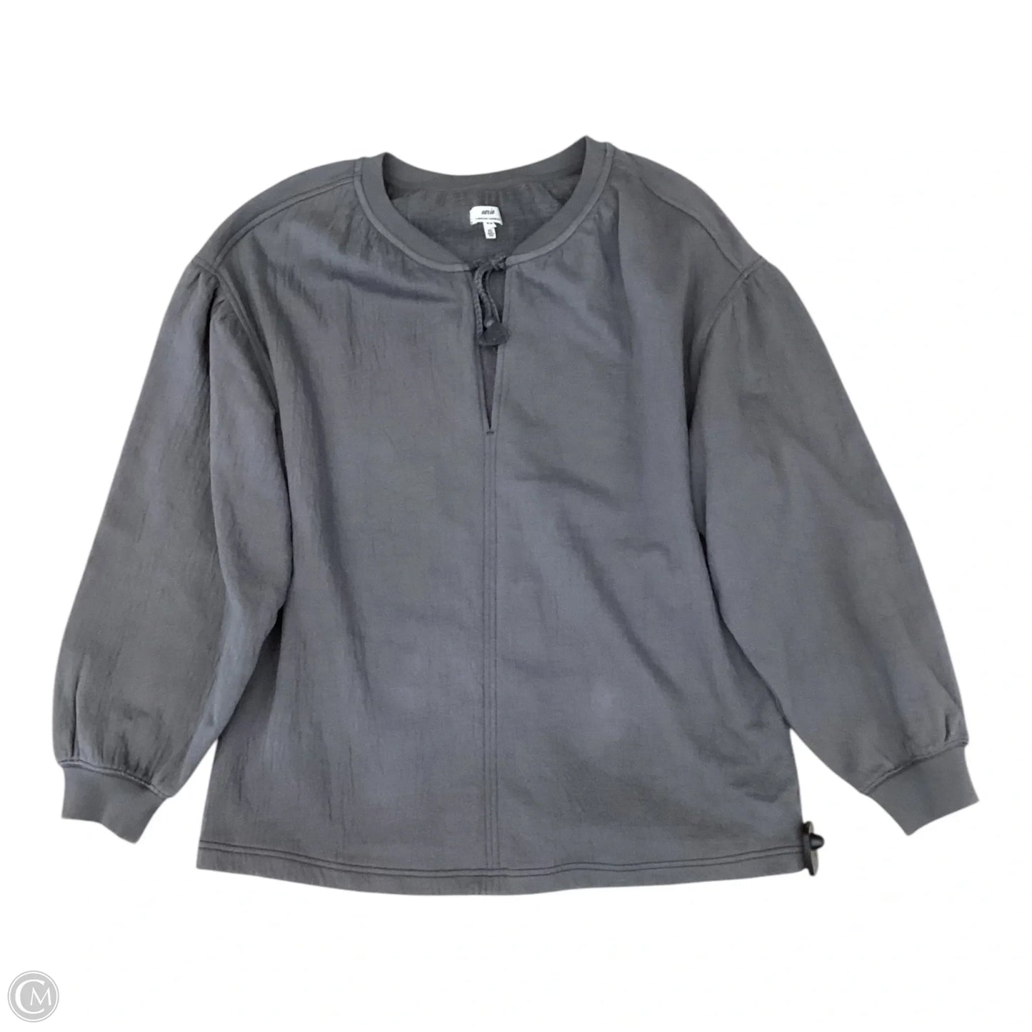Top Long Sleeve By Aerie In Grey, Size: M