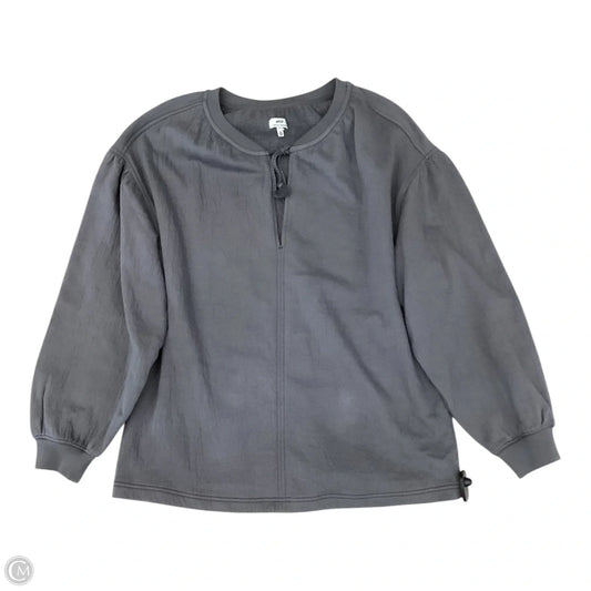 Top Long Sleeve By Aerie In Grey, Size: M