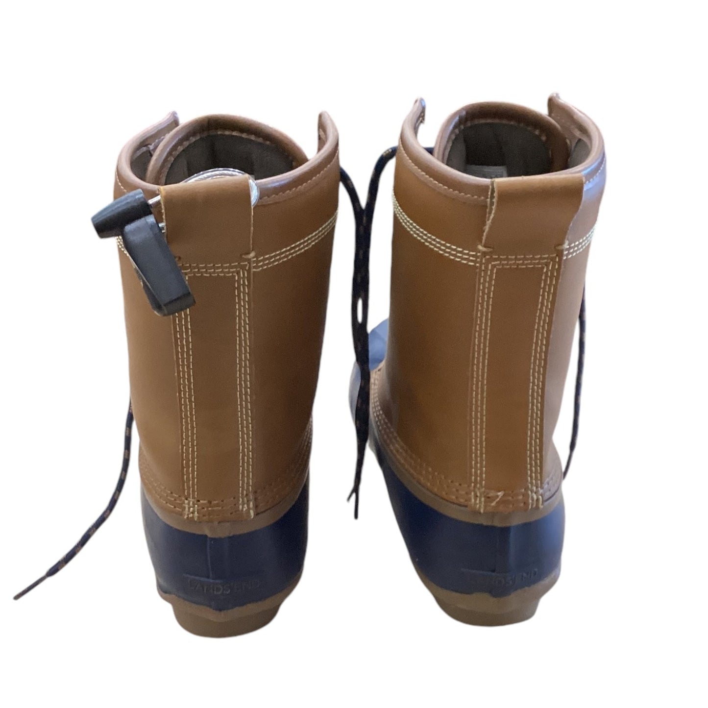 Boots Snow By Lands End In Blue & Tan, Size: 7