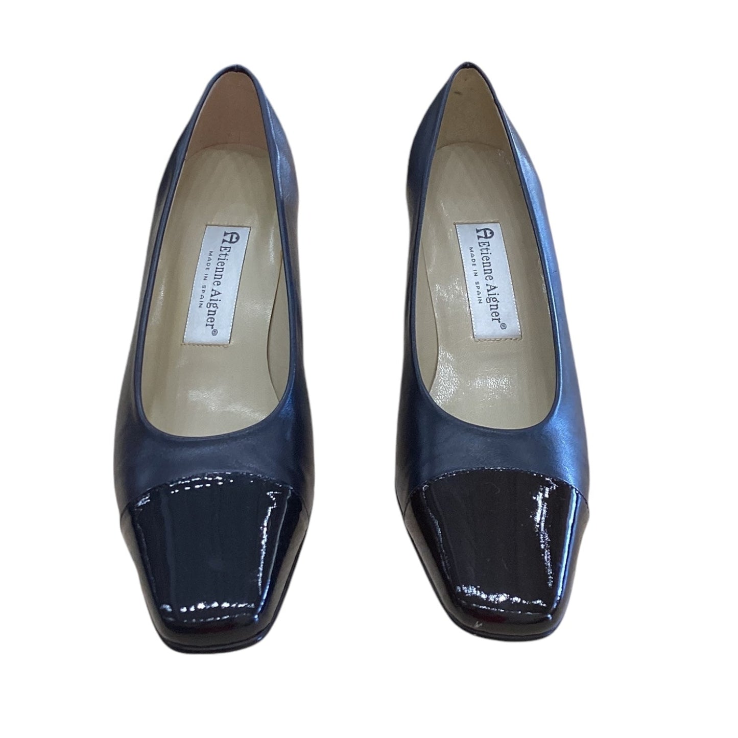 Shoes Heels Block By Etienne Aigner In Navy, Size: 8.5