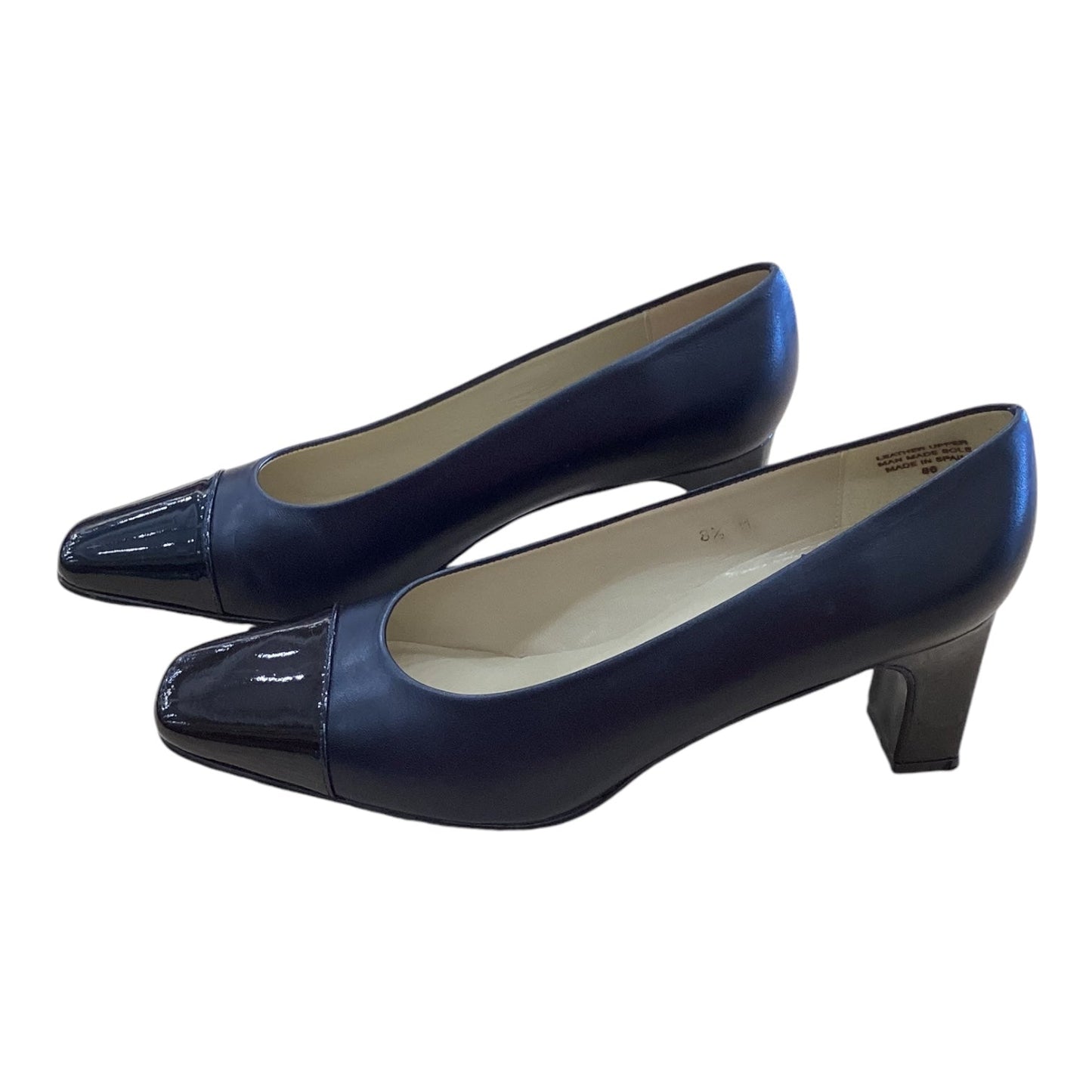 Shoes Heels Block By Etienne Aigner In Navy, Size: 8.5